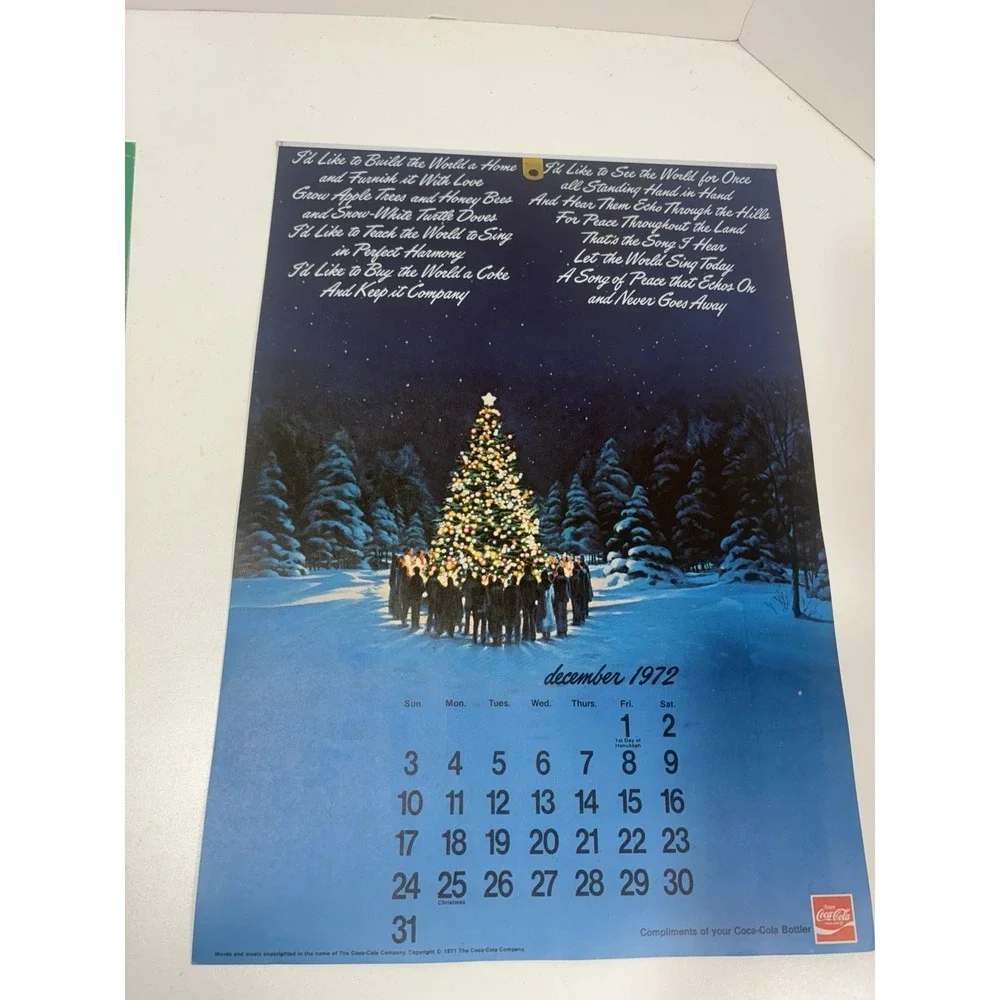 1973 +‎ 1980 Coca Cola Coke Advertising Calendar Bird Vintage Original Rare